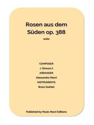 cover image of Rosen aus dem Süden op. 388 waltz